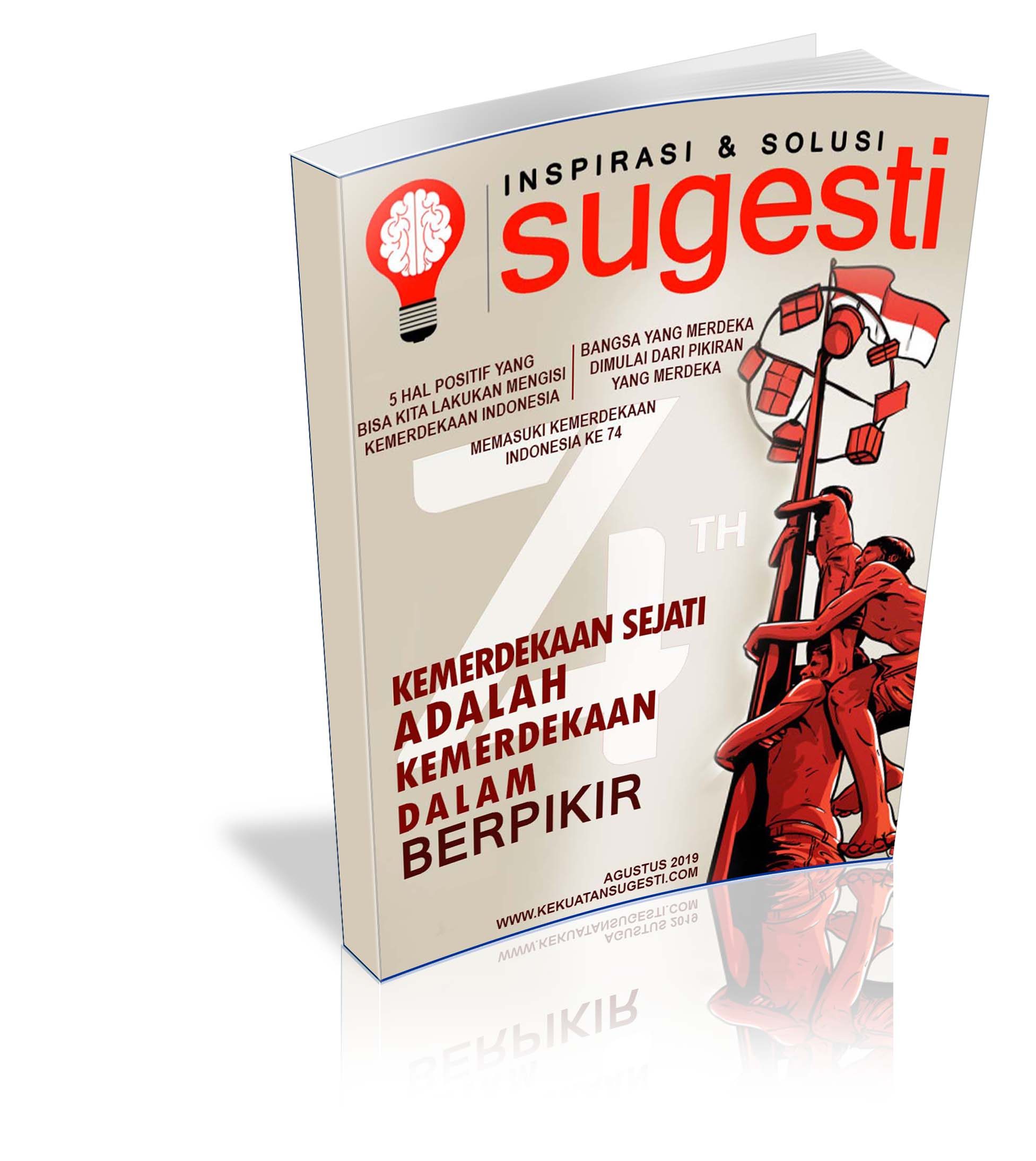 Majalah Sugesti Edisi Keenampuluh Dua bulan Agustus 2019